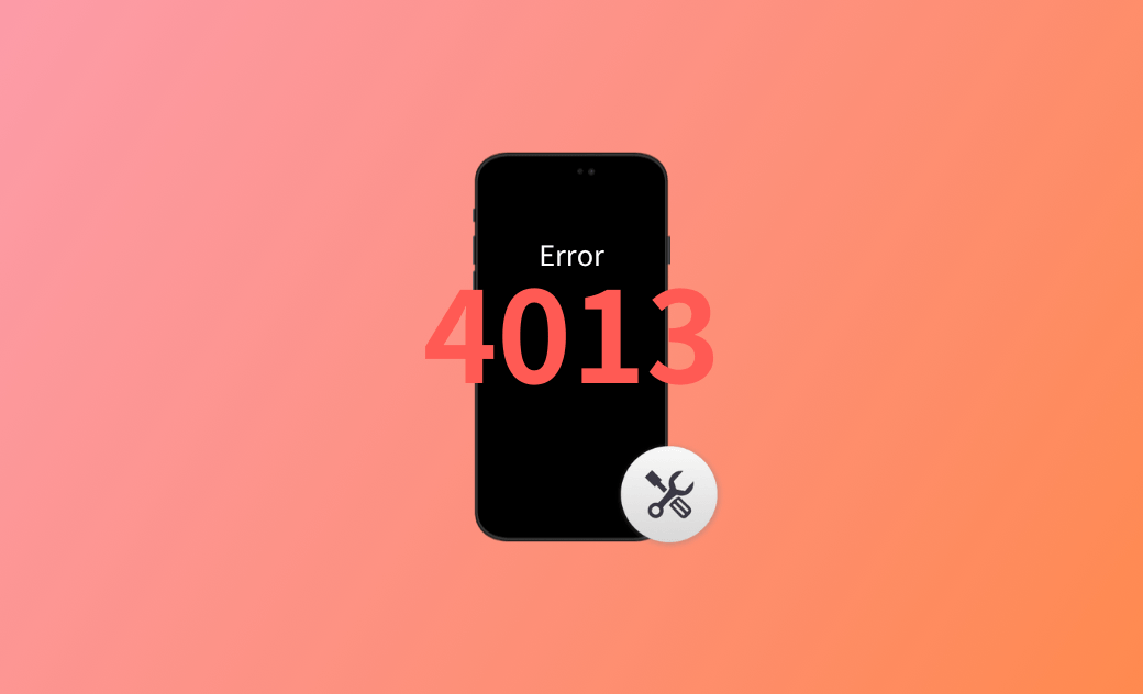 iPhoneエラー4013/原因不明なエラー発生 - 解決方法