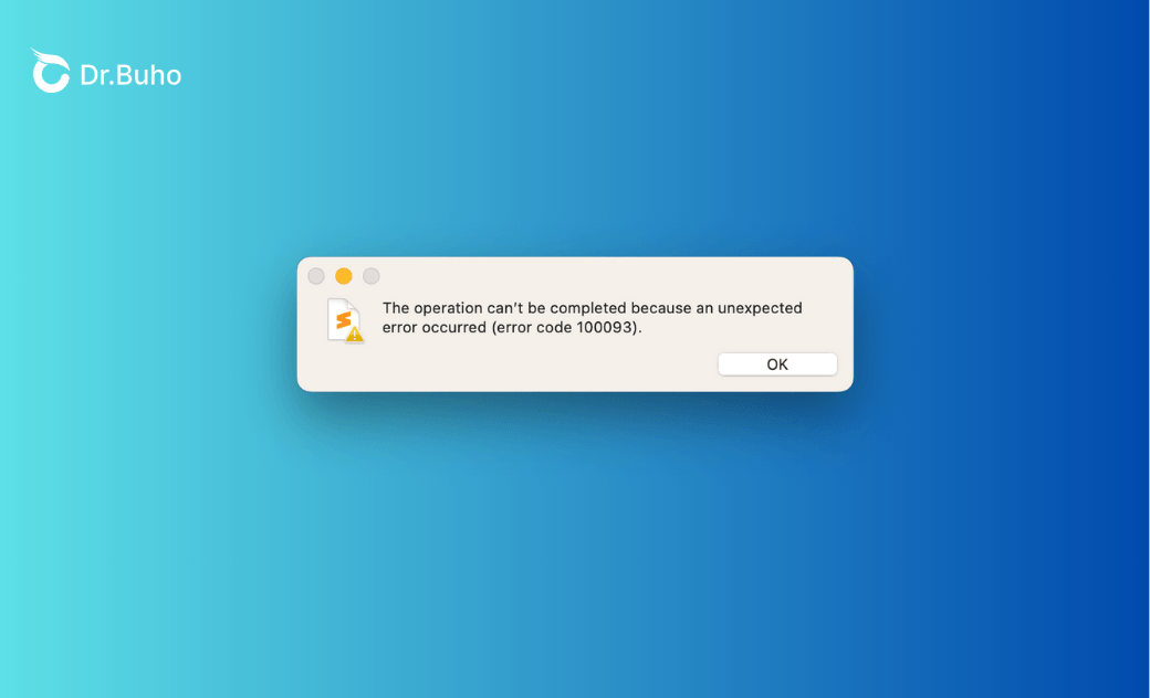 Fix Error Code 100093 in macOS Sequoia