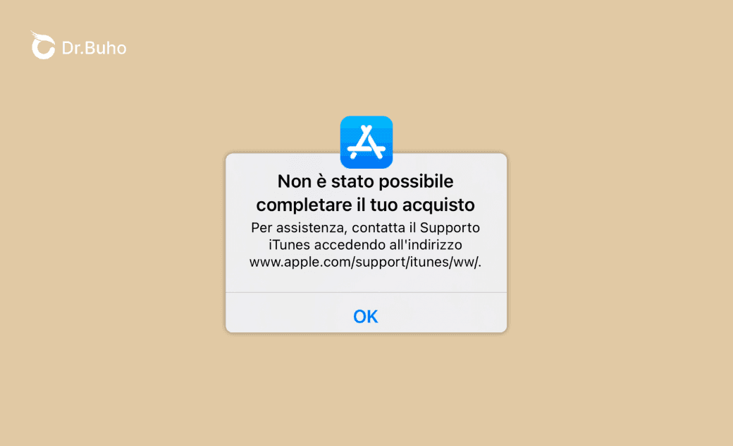 Correggere l'errore “Non è stato possibile completare il tuo acquisto” nell'App Store