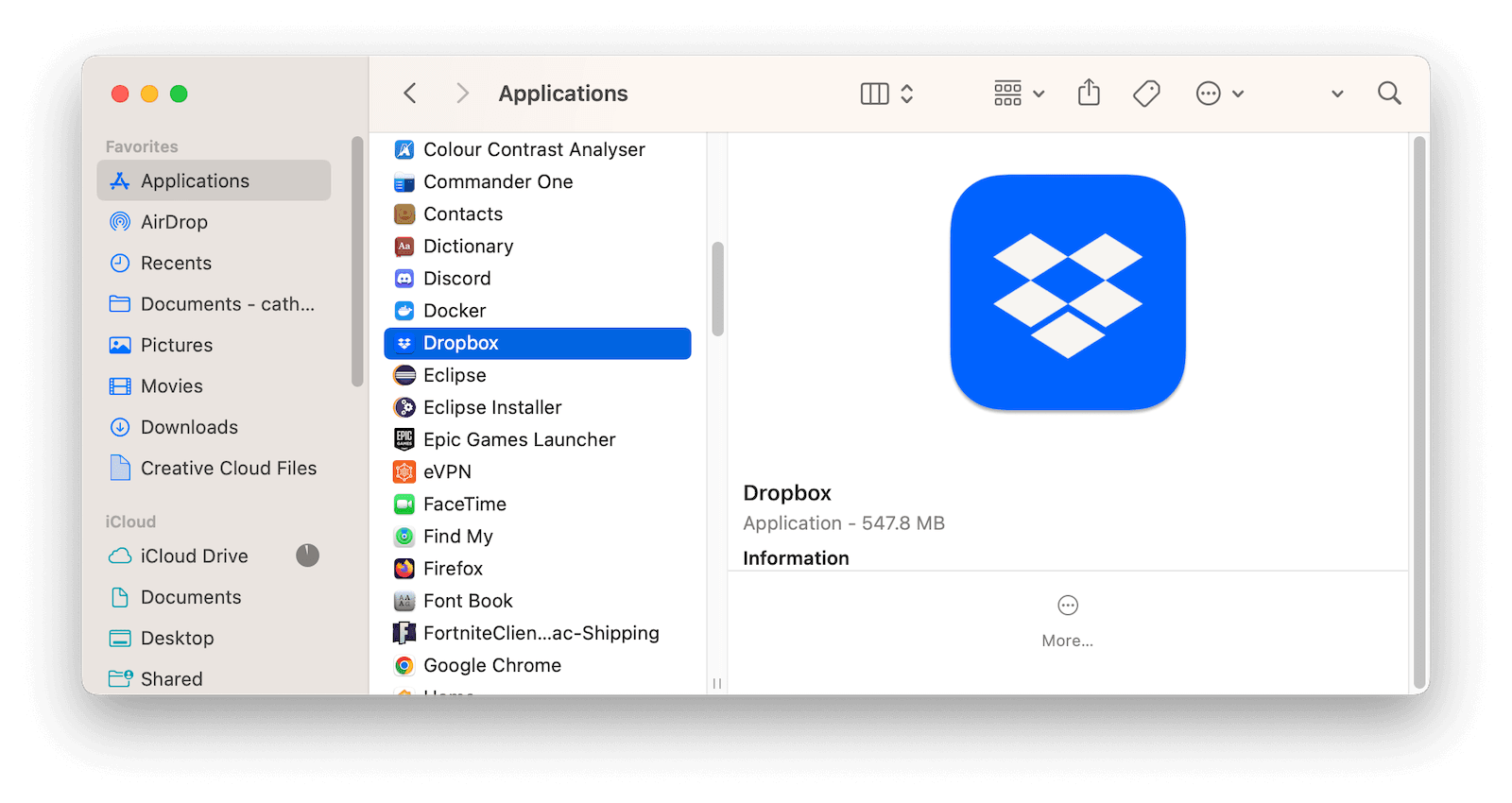 removing dropbox from mac