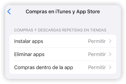 Allow in-app purchases in Time Screen