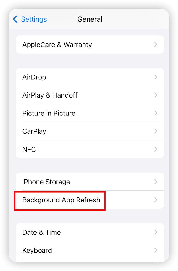 Background App Refresh