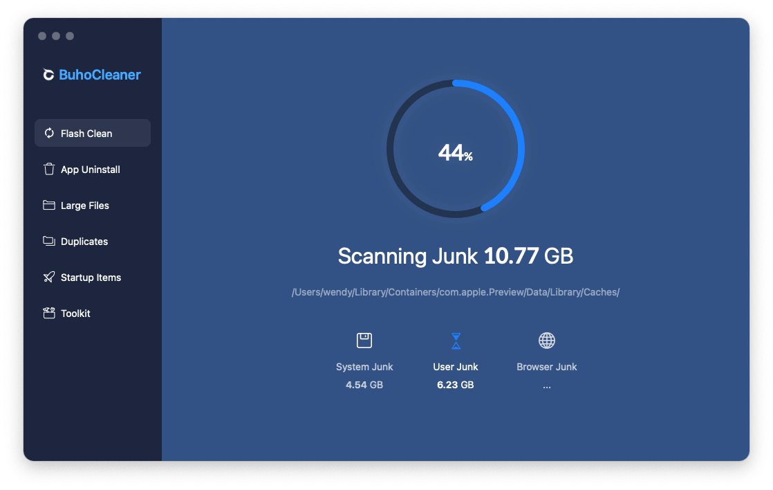 Free up Mac Space with BuhoCleaner