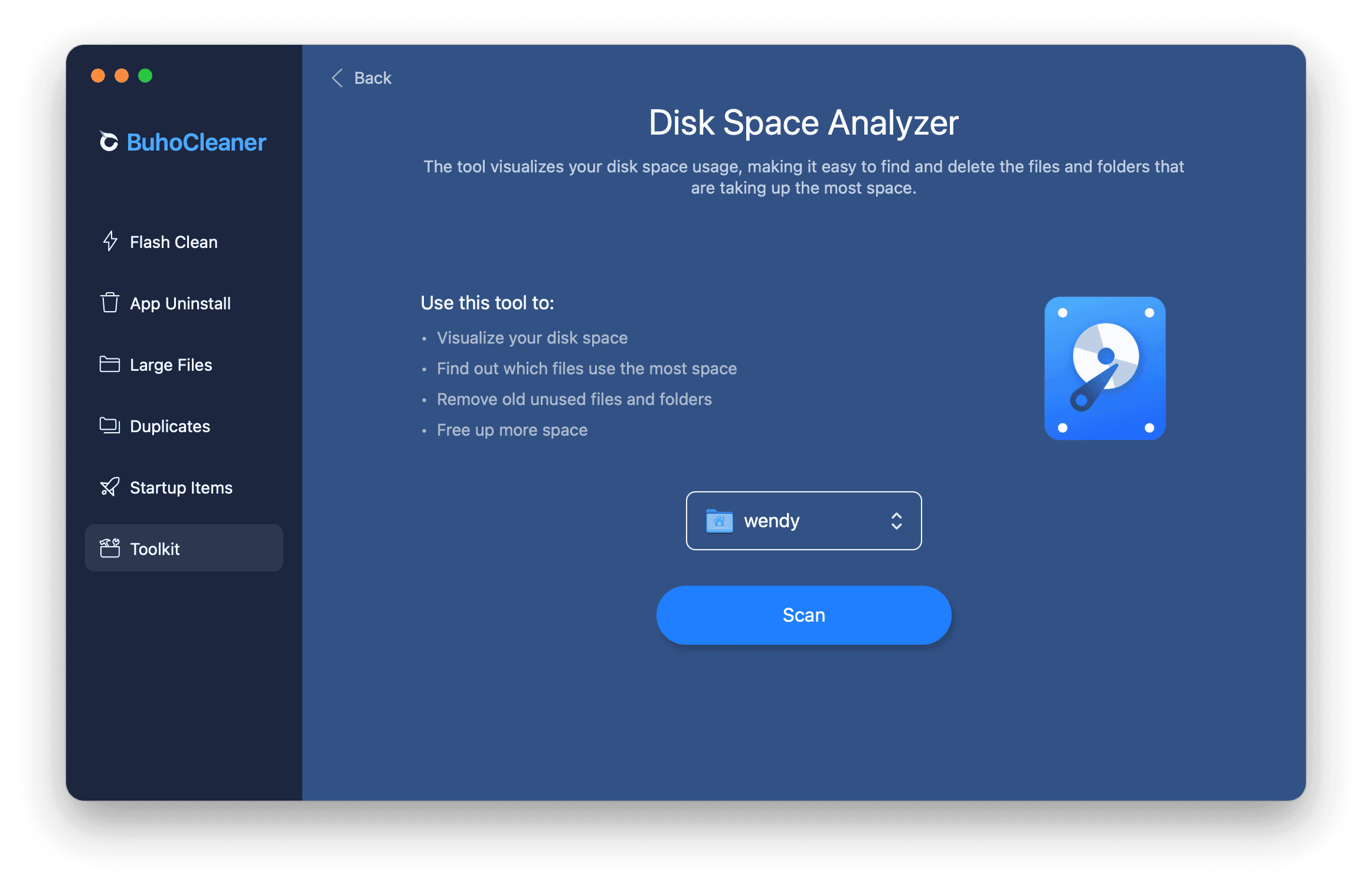 BuhoCleaner Disk Space Analyzer