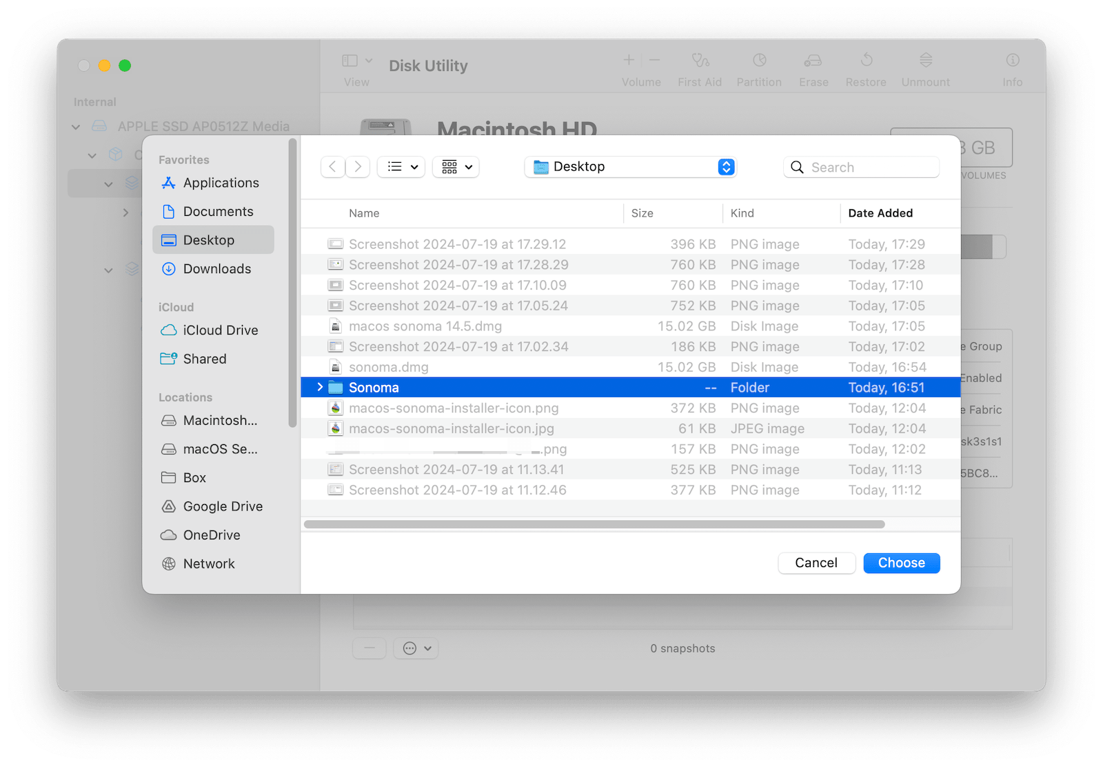 Create the macOS Sonoma 14.6 DMG File with Disk Utility