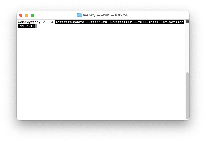 透過終端機獲取 macOS Big Sur 安裝程式