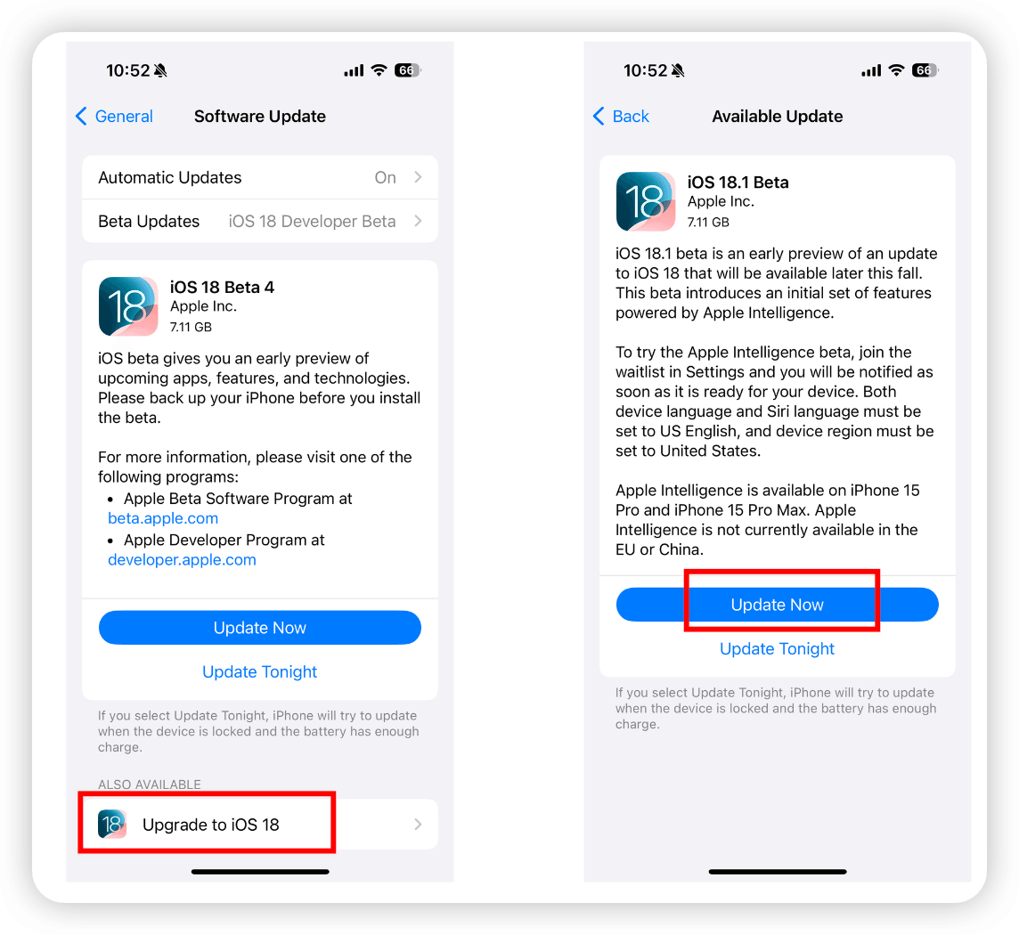 iOS 18.1 Beta installieren