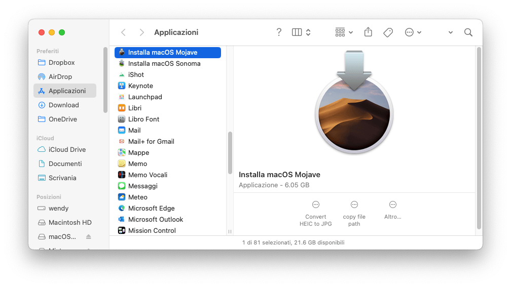 File Installa macOS Mojave