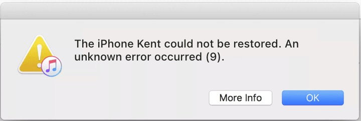 What iPhone Error 9 Is