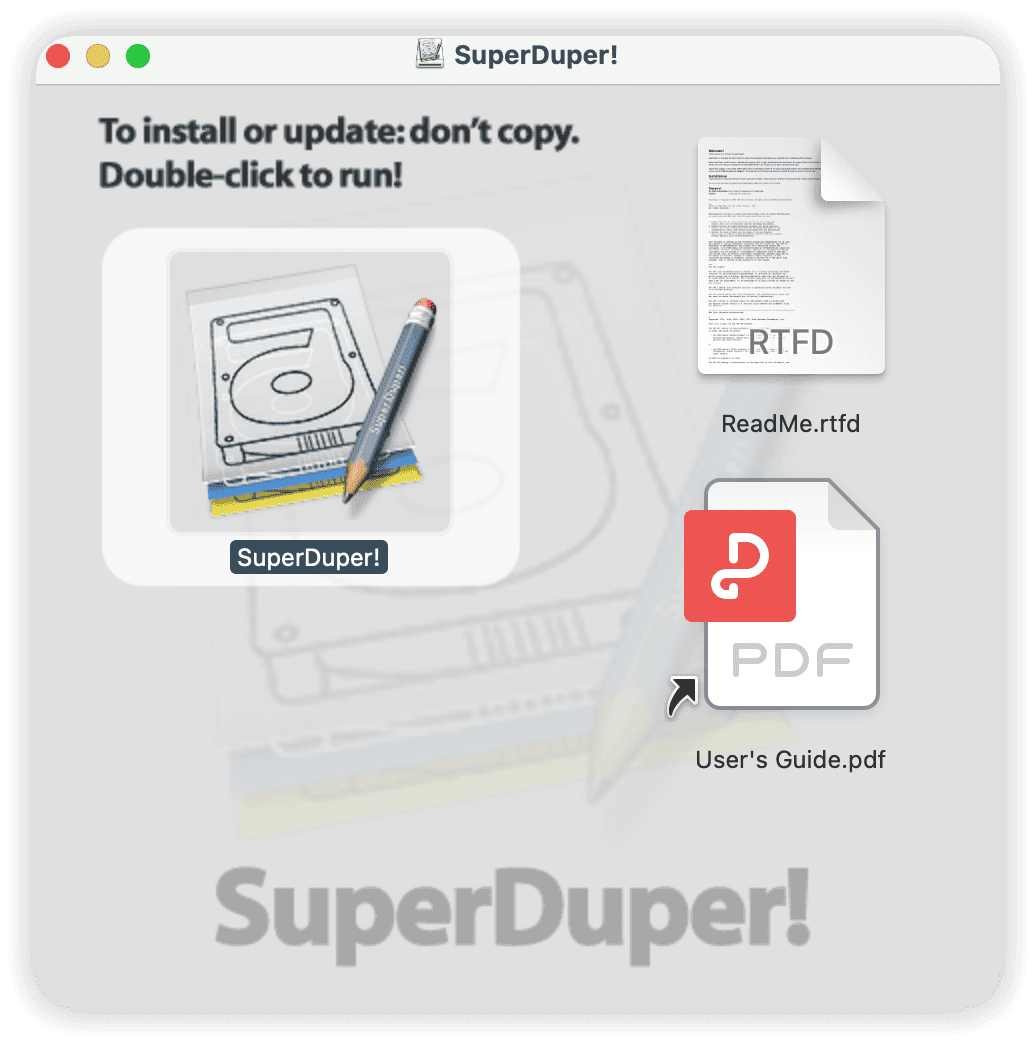 Mac 克隆軟體 SuperDuper