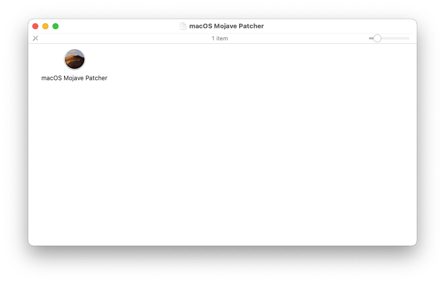 Abra o macOS Mojave Patcher.