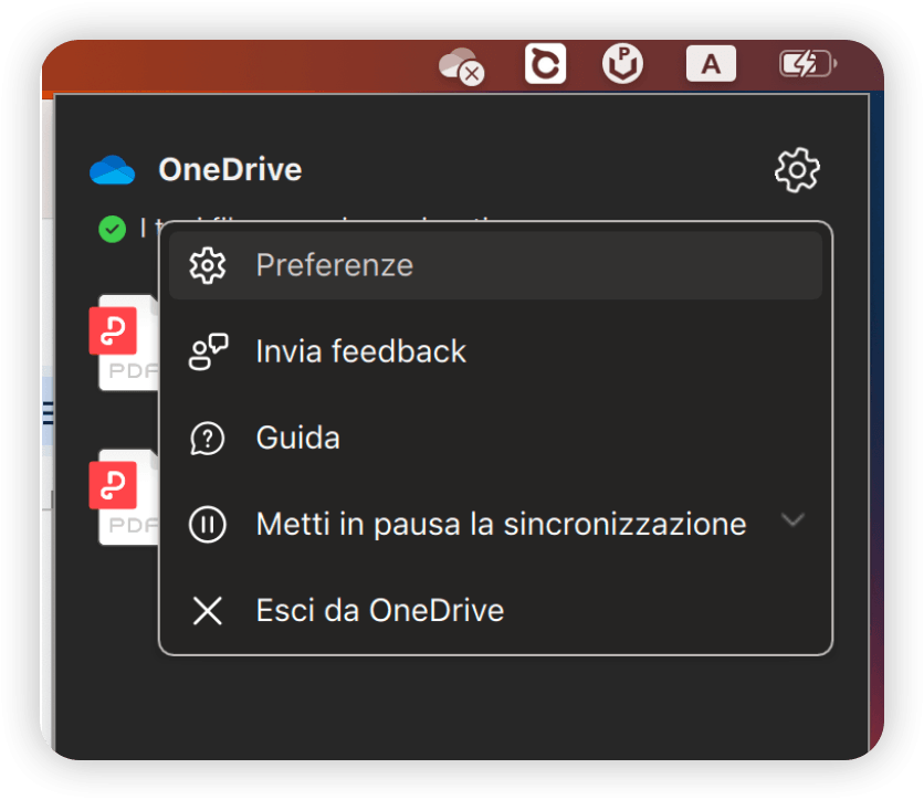 OneDrive Settings