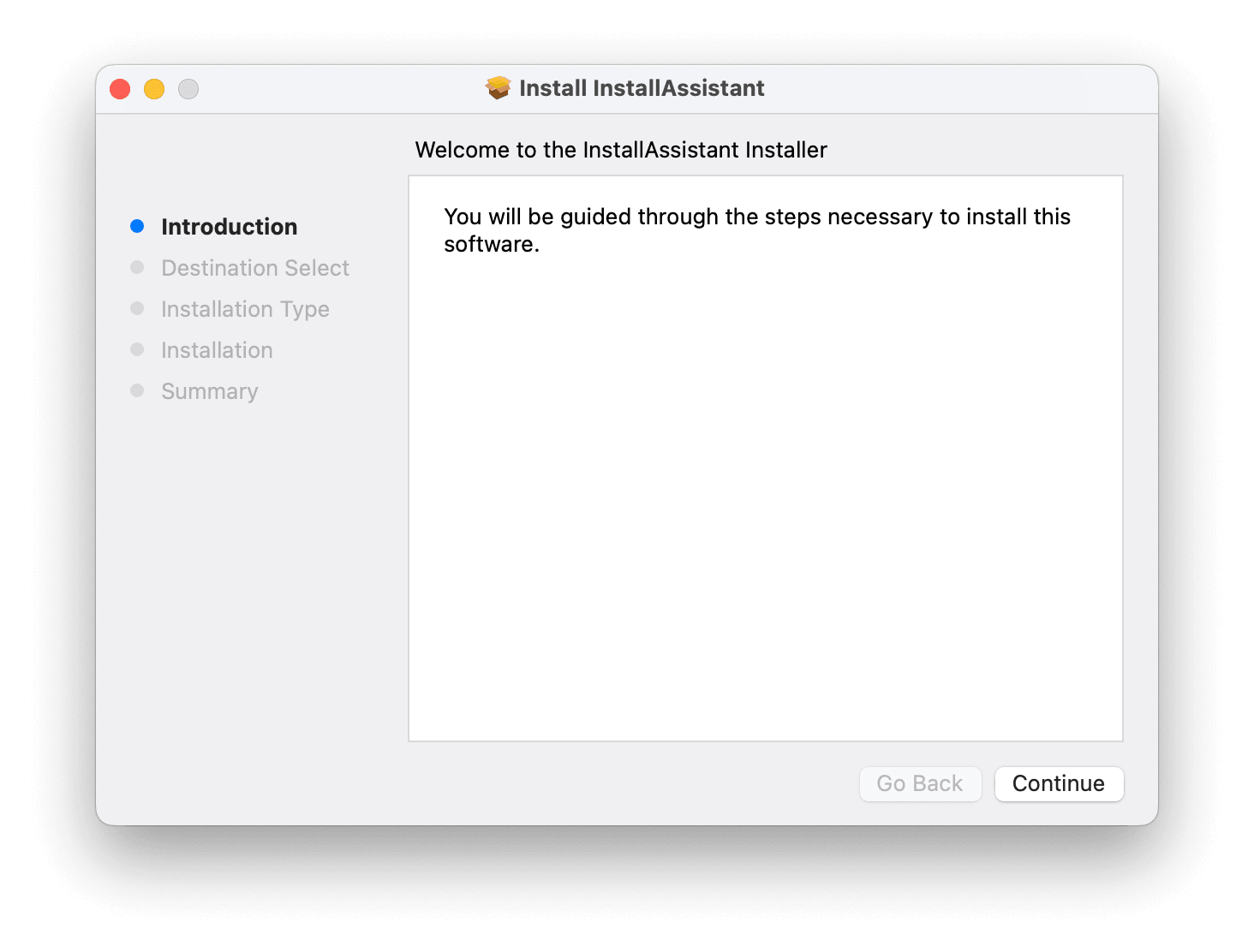 Run InstallAssistant.pkg to Get macOS Monterey Full Installer