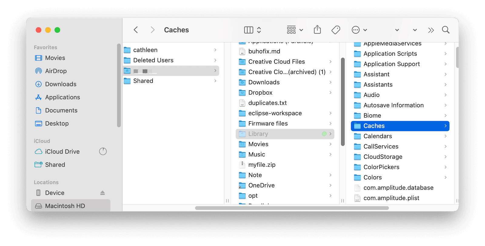 Open User Library Folder on Mac