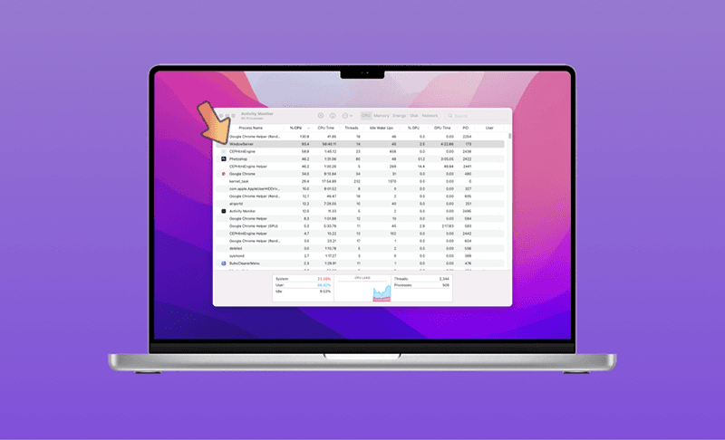 MacでWindowServerのCPUとメモリが重い?【解決済み】