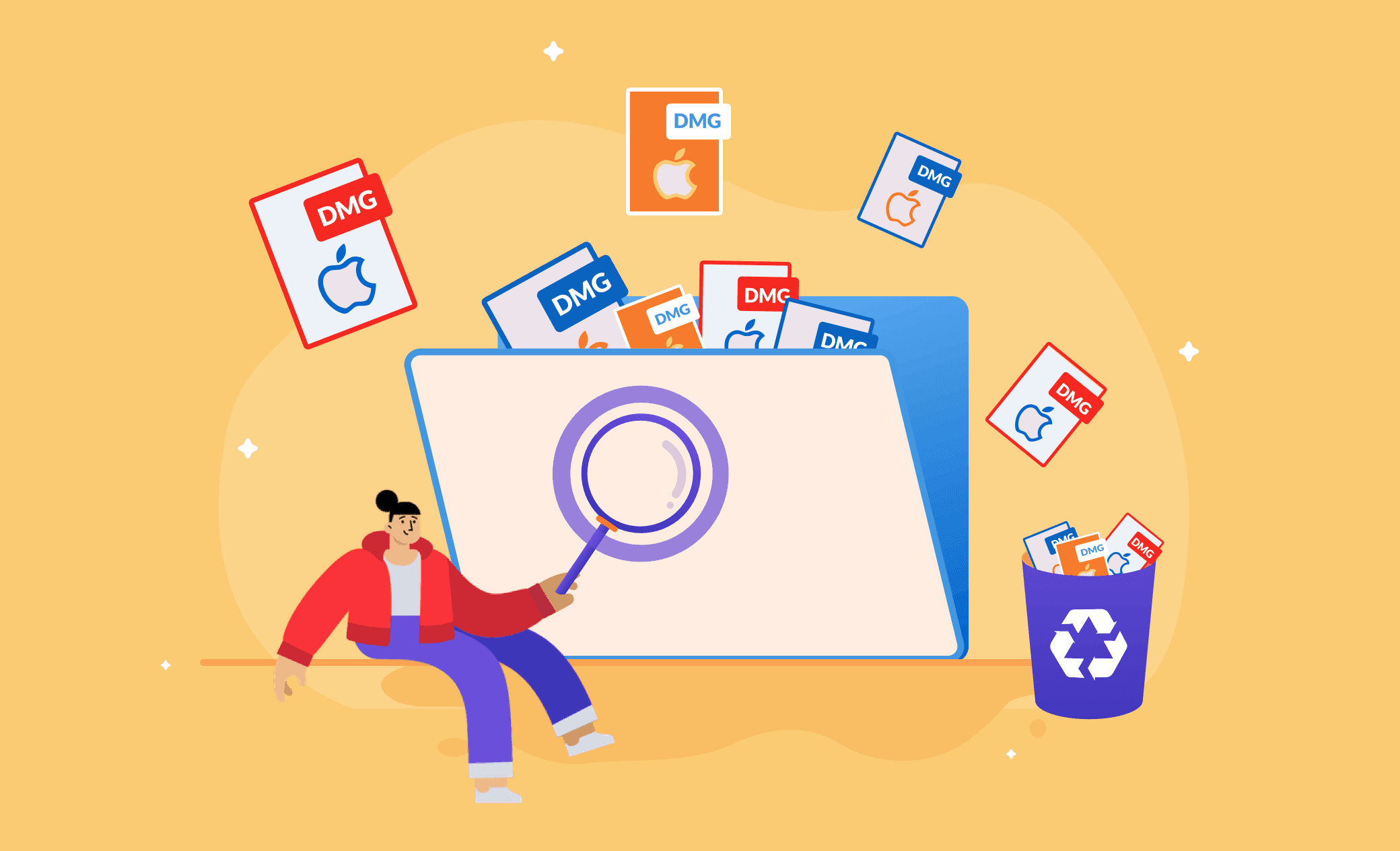 Cómo buscar y eliminar archivos DMG en Mac