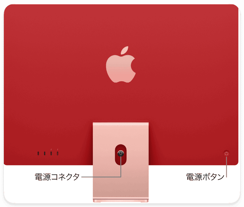 iMacの電源ボタン