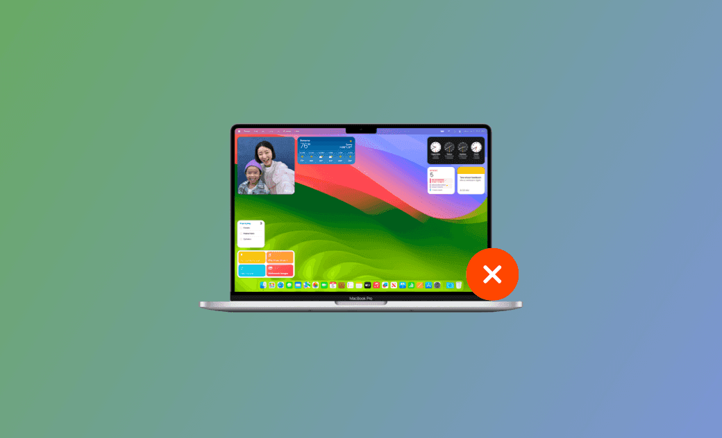 macOS Sequoia のウィジェットが表示されない場合の解決方法