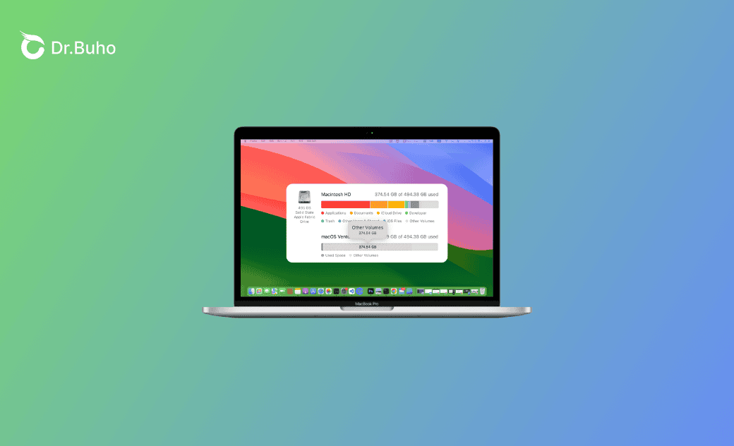 autre volume dans le conteneur mac