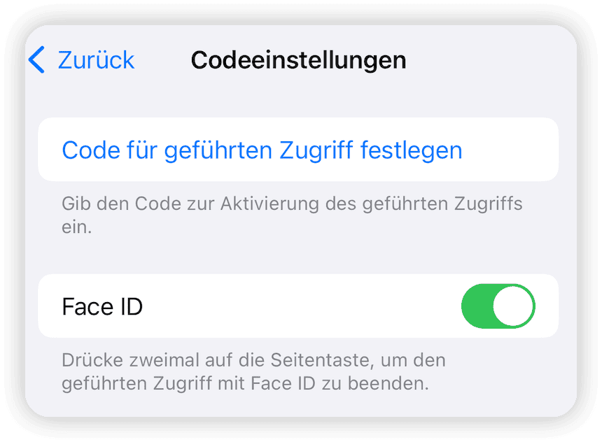 Geführten Zugriff mithilfe der Gesichts-ID beenden.png