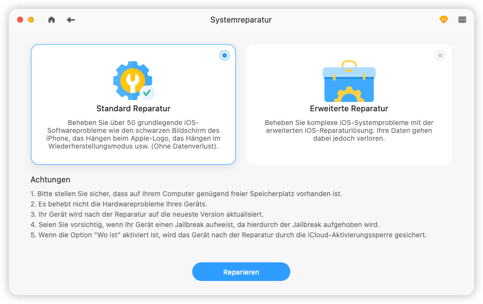 So beheben Sie „iPhone im geführten Zugriff gesperrt“ mit BuhoRepair