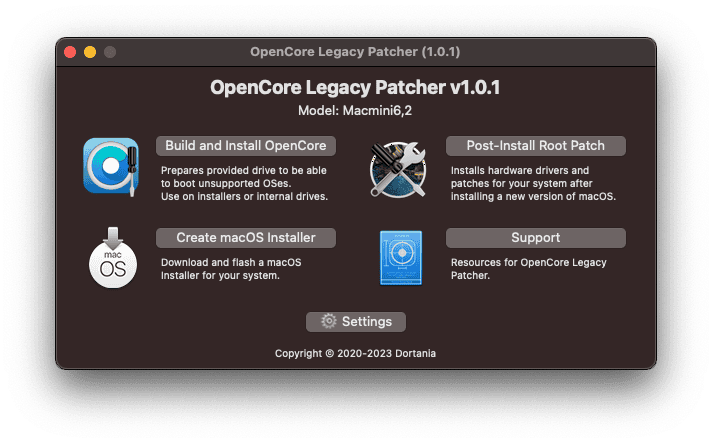 opencore-main-menu.png