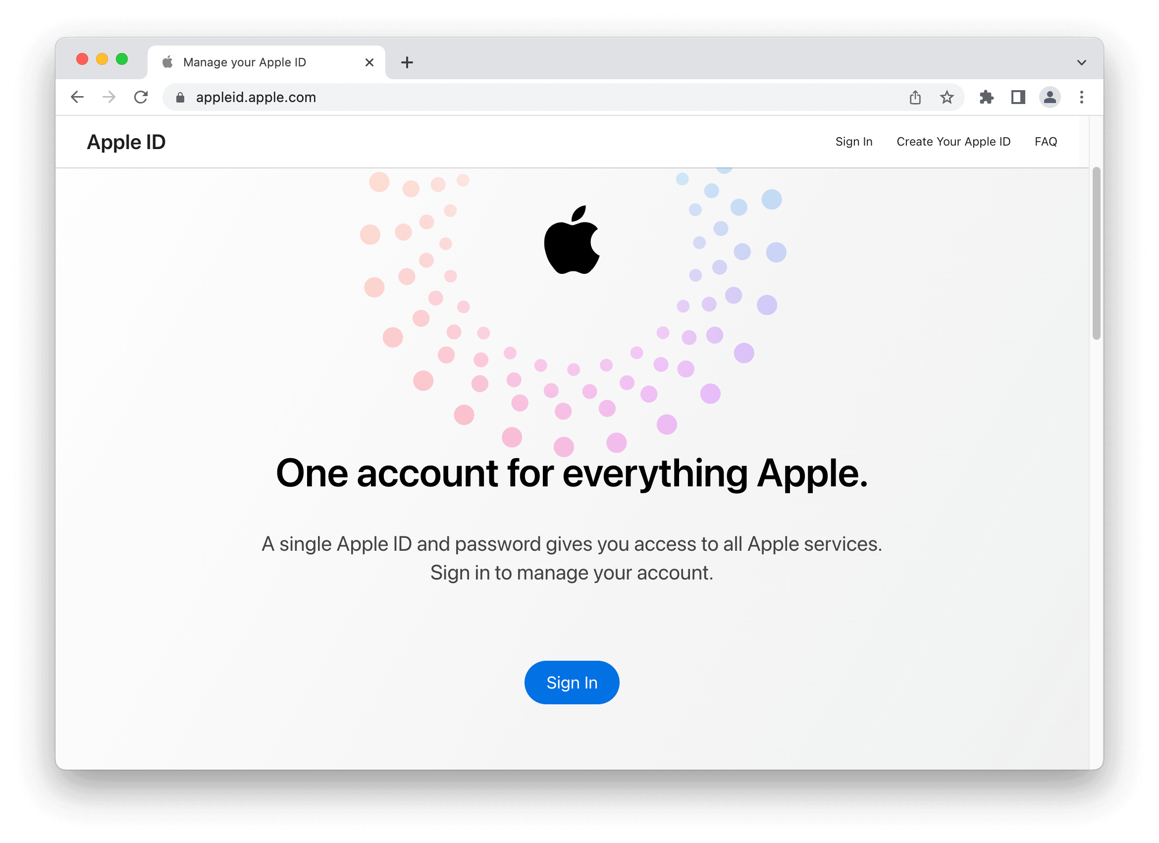 login apple id online